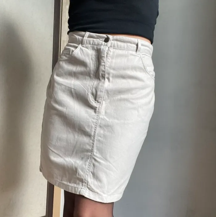 Jupe épaisse crème 100% coton Port Louis