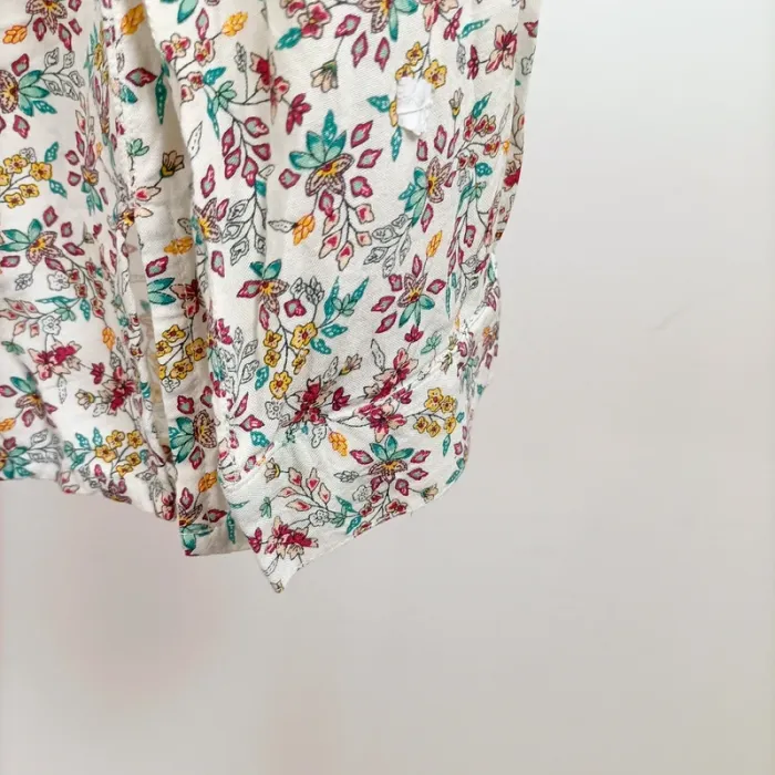 Chemise fluide à fleurs Damart taille 46 manches longues 100 % viscose imprimé coloré A1290 - photo numéro 2
