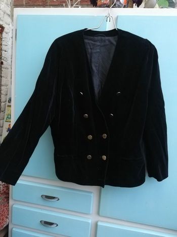 Veste en velours noir 