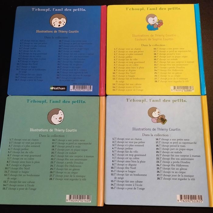 Lot de 4 Livres enfant Nathan T'choupi - photo numéro 2