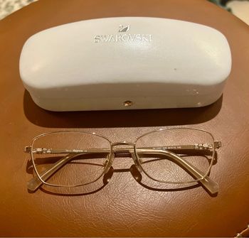 Monture De Lunettes Rose Gold Avec Strass