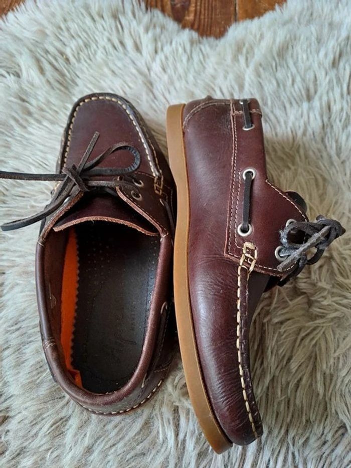 Chaussures bateau en cuir,hipness acuatic. - photo numéro 3