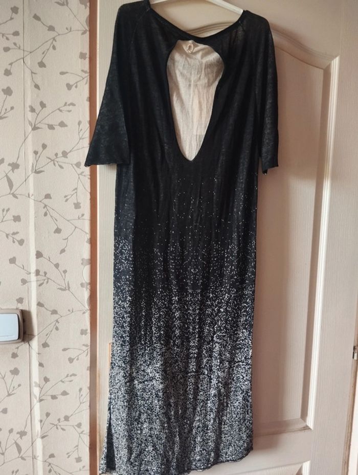 Neuve Robe très classe taille M noire et beige marque Vicolo Trivelli italie - photo numéro 2