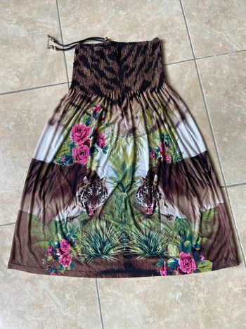 Robe smockée  bijou