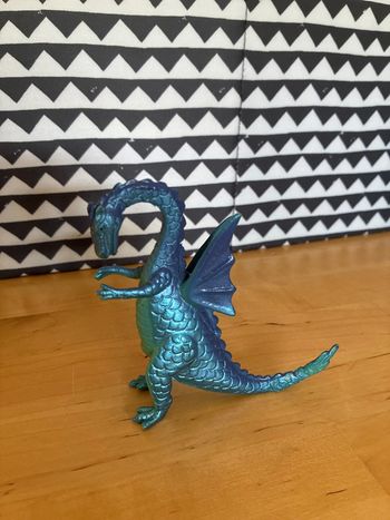Vintage Purple And Blue Winged Dragon PVC Figure/Toy | Chinasaur