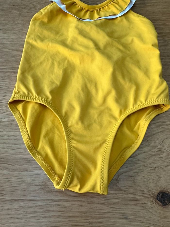 Maillot de bain 1 pièce jaune avec volants - Taille 3 Ans - photo numéro 4