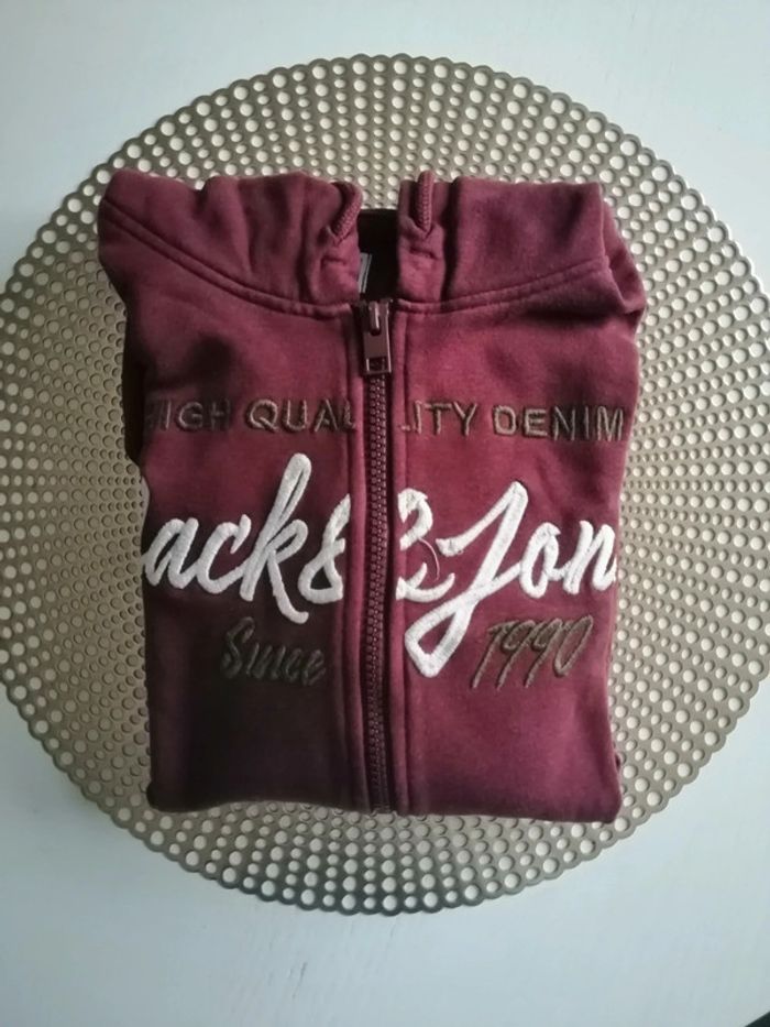 Gilet zippé avec capuche 12 ans