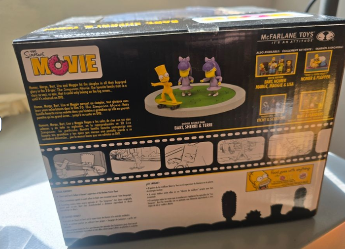 Pack Figurine set Simpsons McFarlane Doodle Double dare Bart Sherry & Terry - photo numéro 6