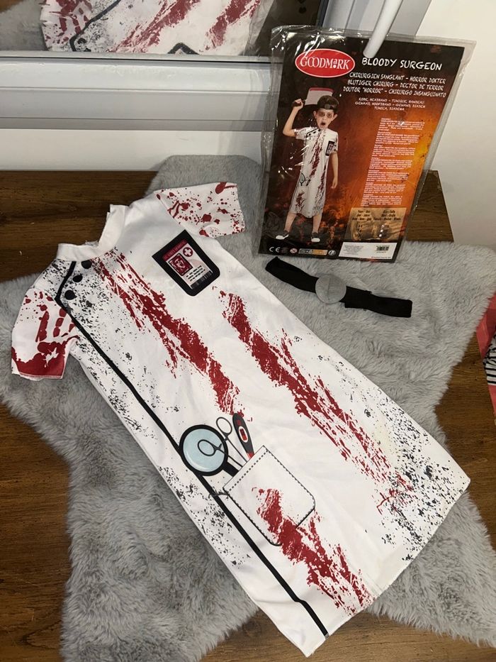 Déguisement Halloween chirurgien sanglant - 4/6 ans