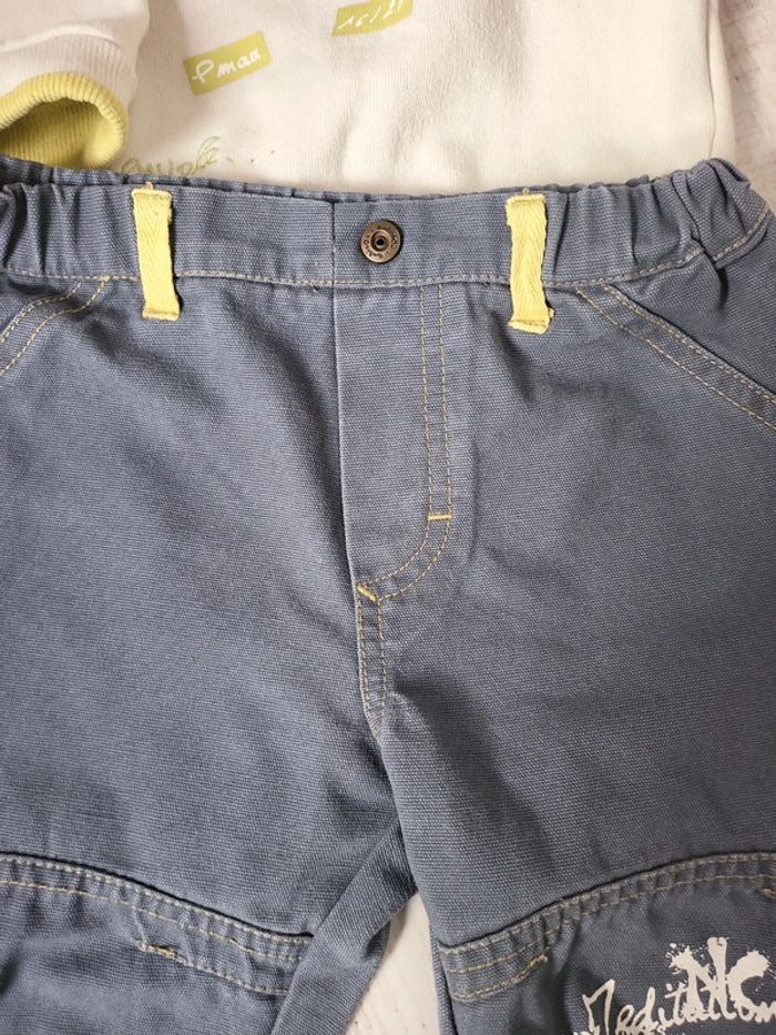 Ensemble bébé garçon 12 mois aubisou très bon état - photo numéro 9