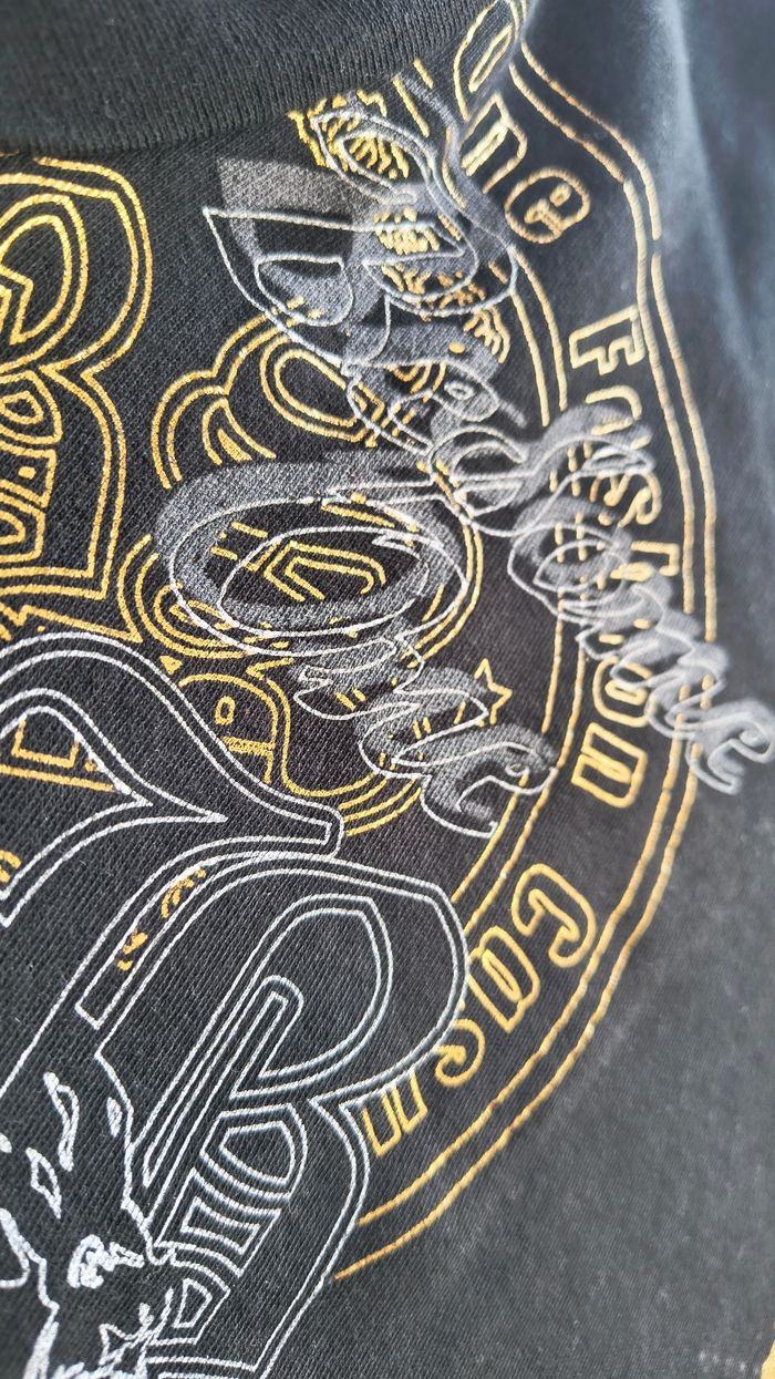 🖤 Super tshirt noir imprimé or/blanc (8 ans) 🖤 - photo numéro 4