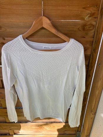 Pull fin blanc