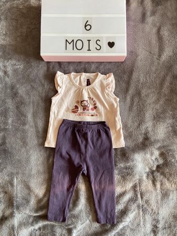 Lot t-shirt + legging, Sergent Major, 6 mois