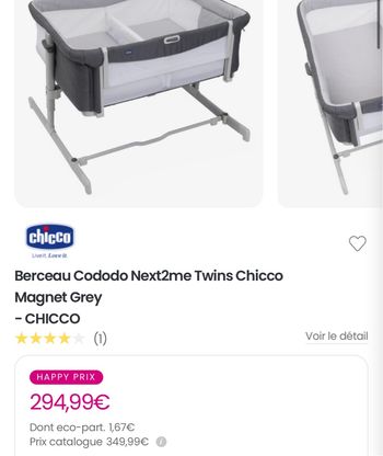 Cododo double pour jumeaux