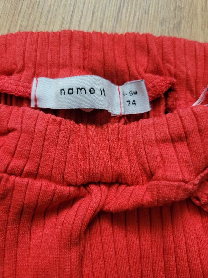 Short en coton rouge - 74cm - photo numéro 4