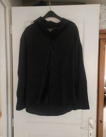 Chemise manches longues in extenso noire taille 37 38