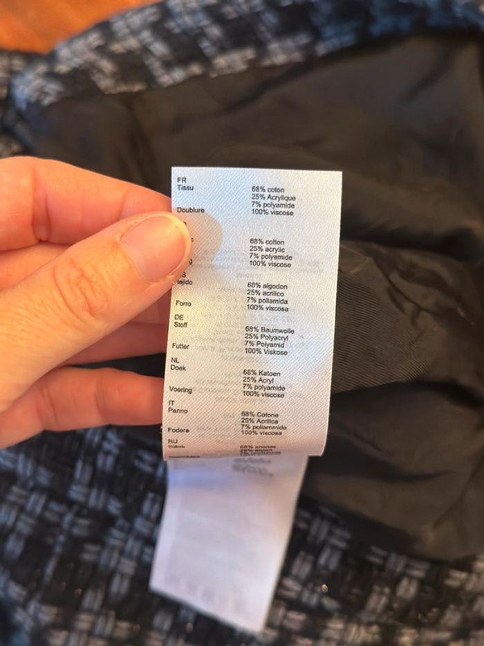 Short en tweed à carreaux – Claudie Pierlot – Taille 40 - photo numéro 11