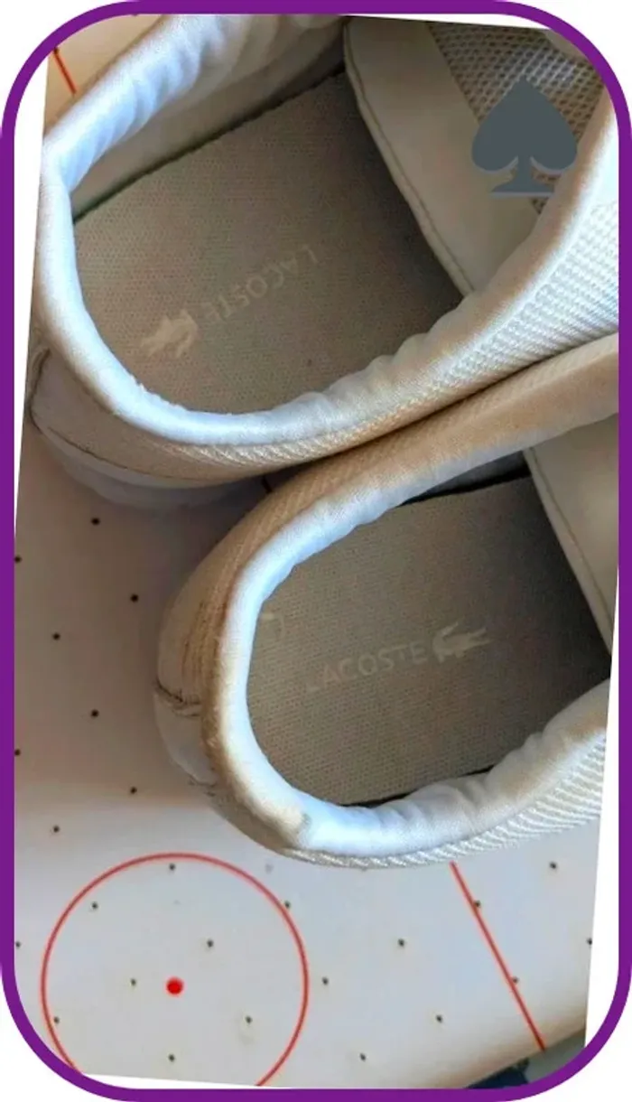 Tennis Basket blanche femme Lacoste 39 - photo numéro 6