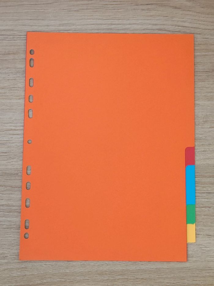 Lot 4 intercalaires carton - A4 Maxi