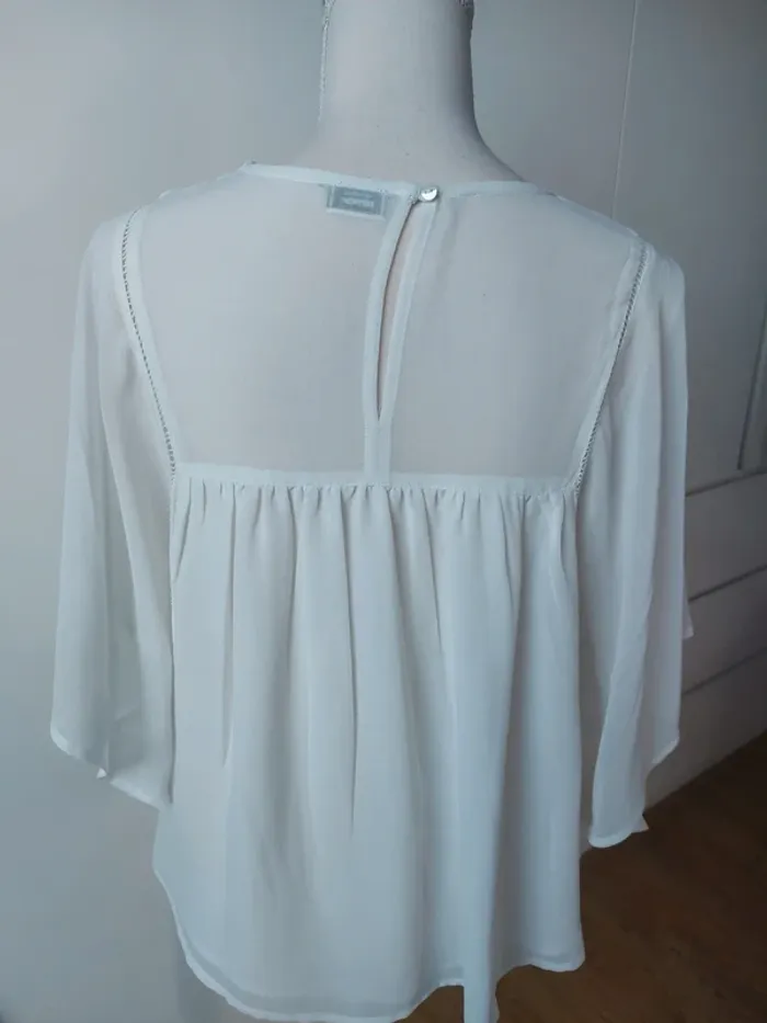 Blouse en voile manches chauves-souris - photo numéro 6