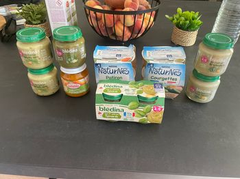 Lot de 12 Petits pots 4 mois