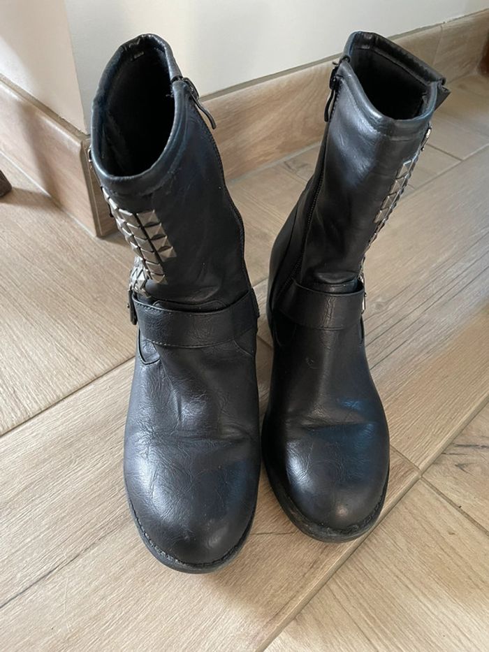Bottine cloutée noire - photo numéro 4