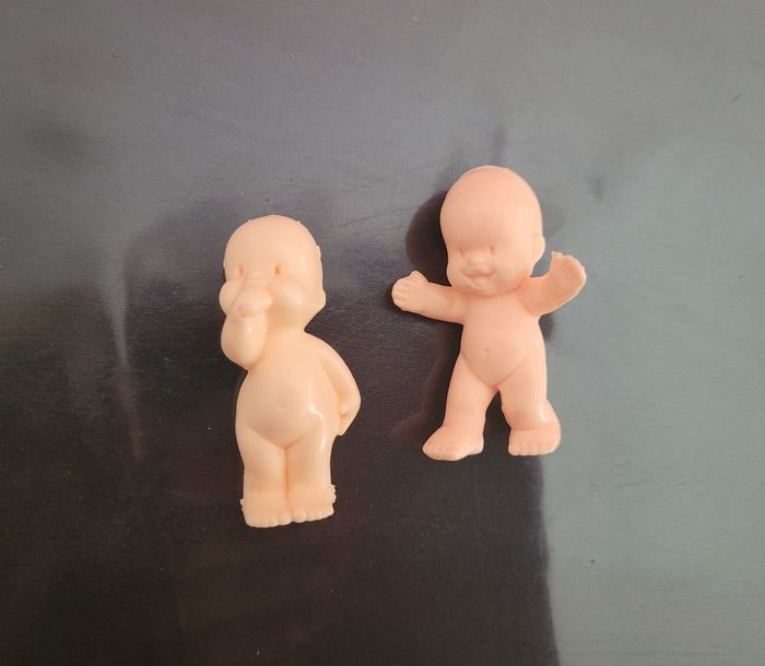 2 Figurines Babies Lin Toys 1988 vintage – mini poupons rétro, vintage