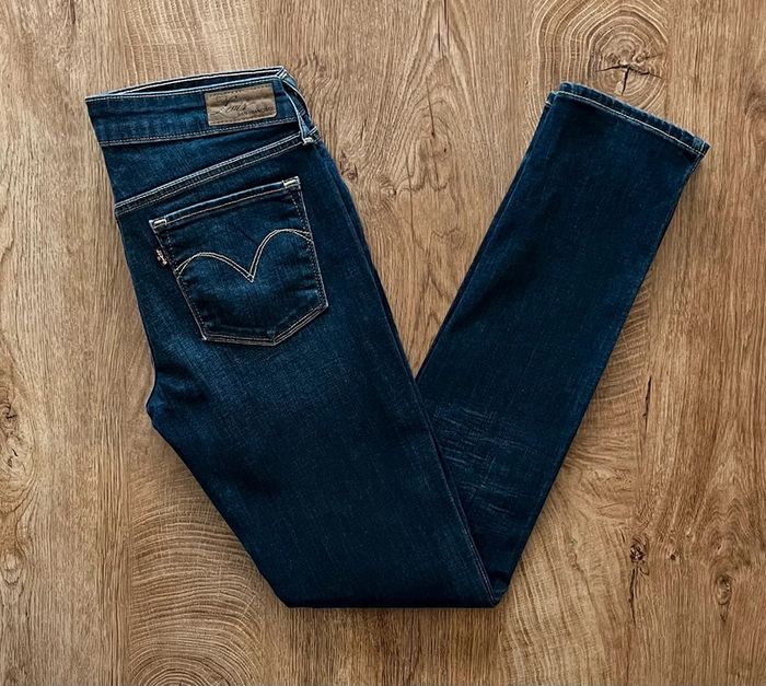 Jean/pantalon bleu marine Levi's San Francisco pour femme, taille W 29 (38 taille française) - photo numéro 3
