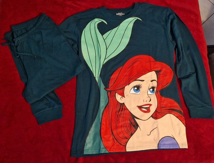 Pajamas Pyjama La Petite Sirene Adulte Pyjama En Jersey Turquoise