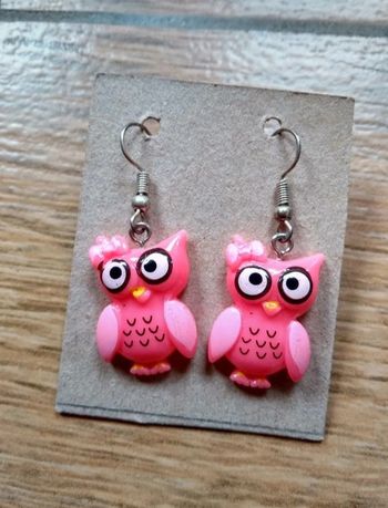 Boucle d oreille hiboux