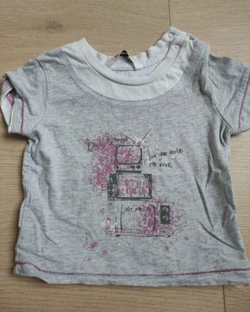 Tee shirt 3 pommes taille 9 mois