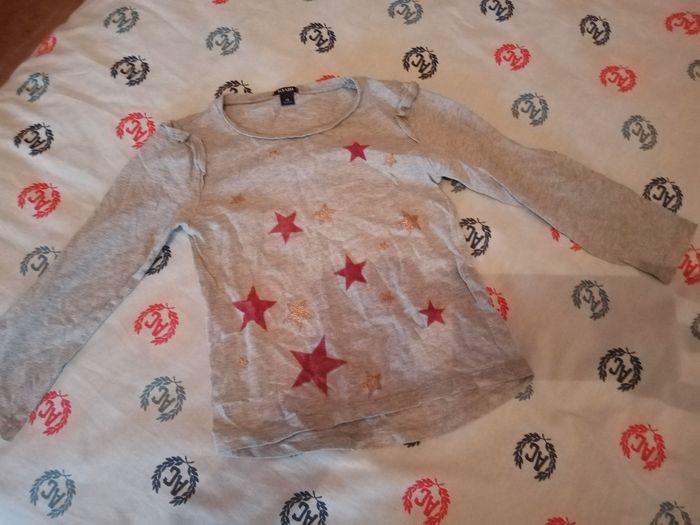 Tee-shirt manche longue fin taille 4ans - photo numéro 5