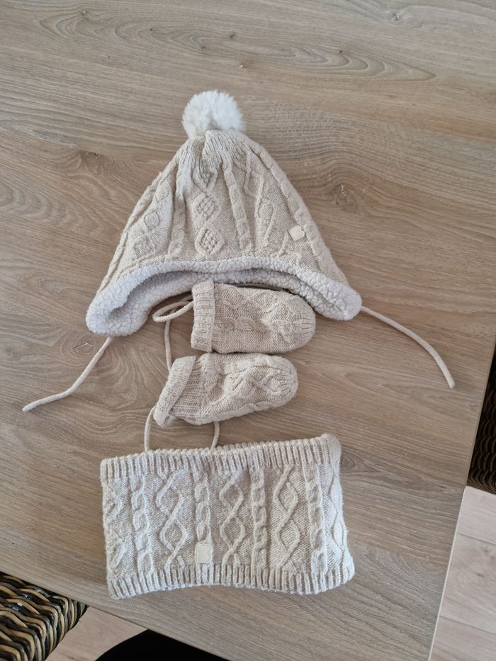 Bonnet tour de cou et gant