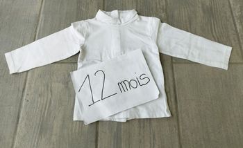 Lot n°279 T-shirt-sous pulls manches longues Kiabi 12 mois