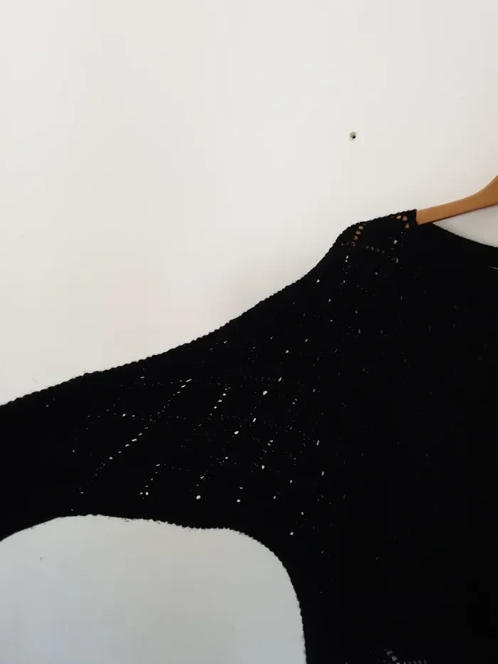 Pull ample maille ajourée A1185 - photo numéro 3