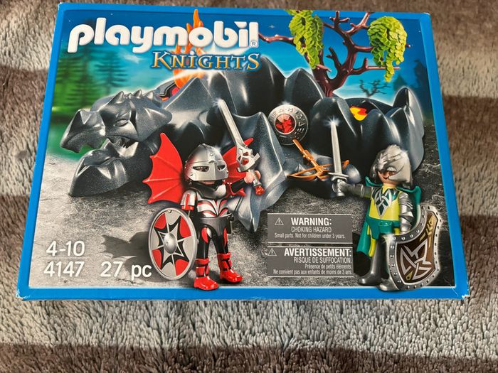 Playmobil - 4147 - Figurine - Compact Set - Chevaliers Dragons