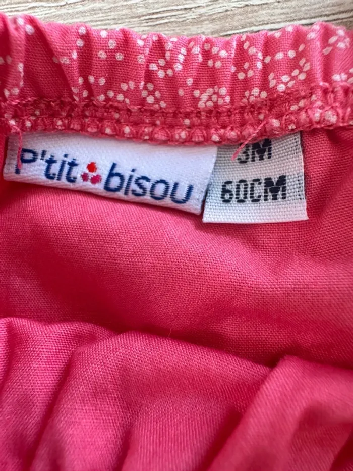 Culotte rose P’tit bisou 3 mois TBE - photo numéro 3