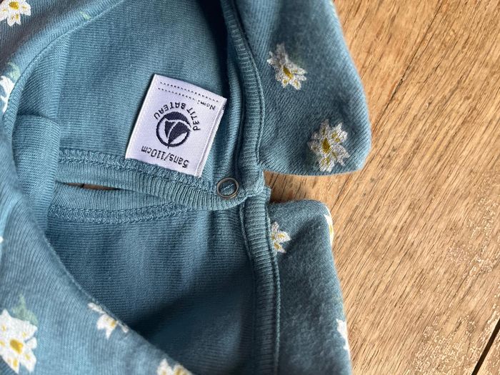 Tee-shirt bleu Petit Bateau 5 ans - photo numéro 4