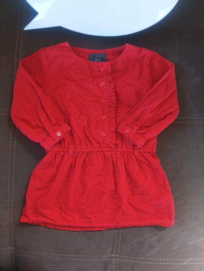 Robe manches longues velours Fille 12 mois Mini Rebelle Tao - photo numéro 2