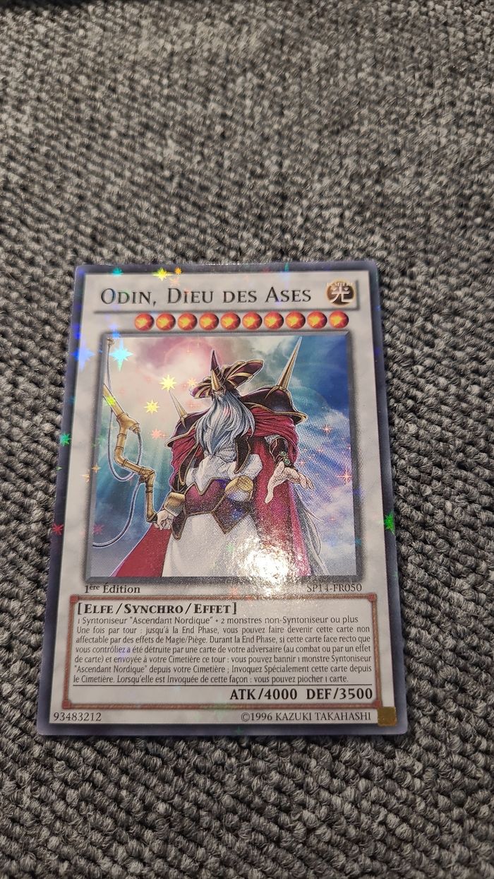 Carte yu gi oh Ondin dieu des ases  - 1996