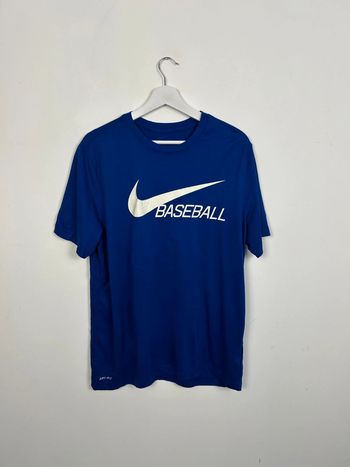T-shirt Nike Bleu Homme L | Très Bon État | Casual Sportwear | TN58
