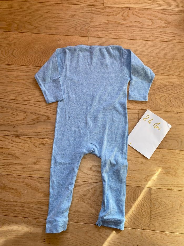 SurPyjama laine fine bleu pâle – DPAM – 24 mois
