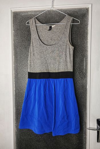 Robe d'été gris et bleu - Rainbow / Bon prix 