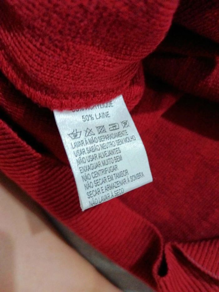 C50 pull bordeaux Lacoste XL - photo numéro 5