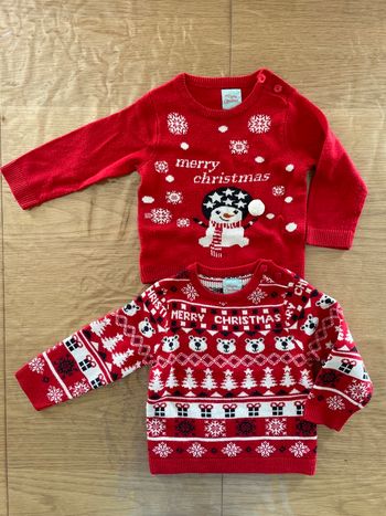 Lot 2 pull de Noël