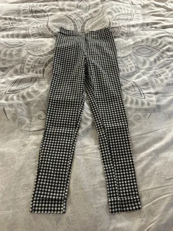 Pantalon style legging à carreaux