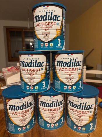 Lait infantile Lot 6 boîtes Modilac Actigest 3