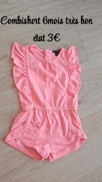 Combishort Corail 6mois Kiabi 