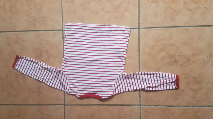 T shirt garçon 3 ans blanc rayé rouge Petit Bateau - photo numéro 5