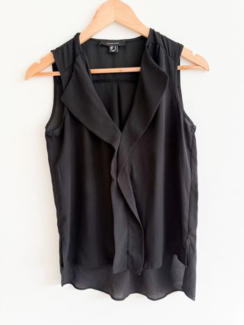 Blouse sans manches noir atmosphère taille 36 S
